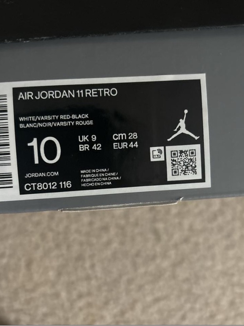 Size 10 - Jordan 11 Retro High Cherry - Picture 3 of 8